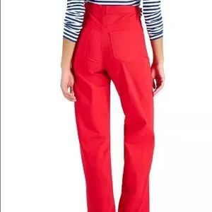 Celebrity Pink Pants Jumpsuits Macys Red High Waisted Wide